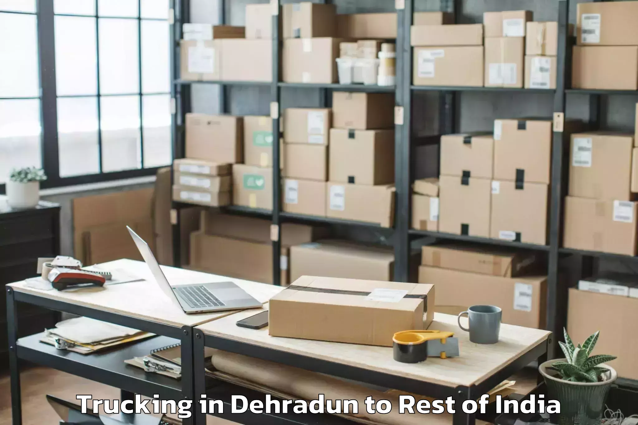 Book Dehradun to Dumporijo Trucking Online